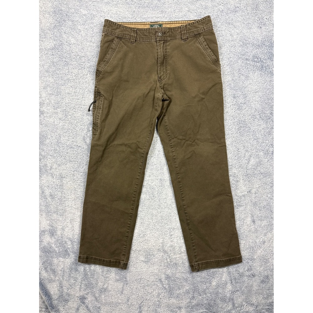 G.H. Bass & Co. Mens 32x30 Brown Canvas Utility Work Pants Rugged Gorpcore